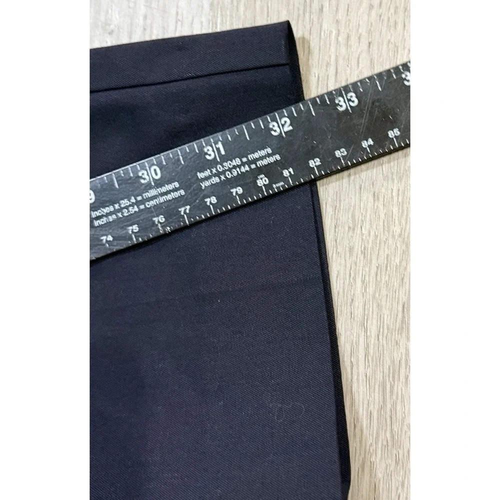 Polo Ralph Lauren Pleated Stretch Twill Trousers Mens 32x33 Navy Blue Drawstring